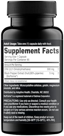 Suplemento Nugenix Essentials DIM 305 mg Diindolilmetano y BioPerine para el Equilibrio Hormonal, 90 Cápsulas - imagen 2
