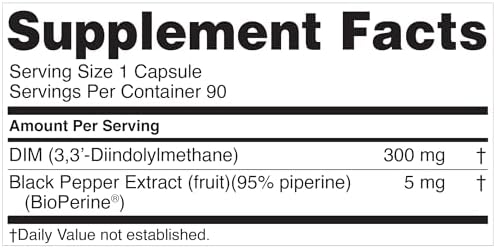 Suplemento Nugenix Essentials DIM 305 mg Diindolilmetano y BioPerine para el Equilibrio Hormonal, 90 Cápsulas - imagen 6