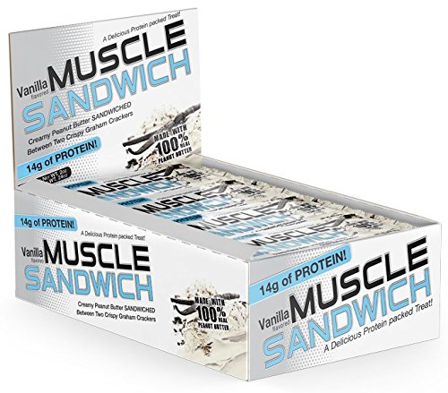 Sándwich de Proteínas Muscle Foods, Mantequilla de Maní y Vainilla, Paquete de 12, Peso Neto 2.0 oz - imagen 2