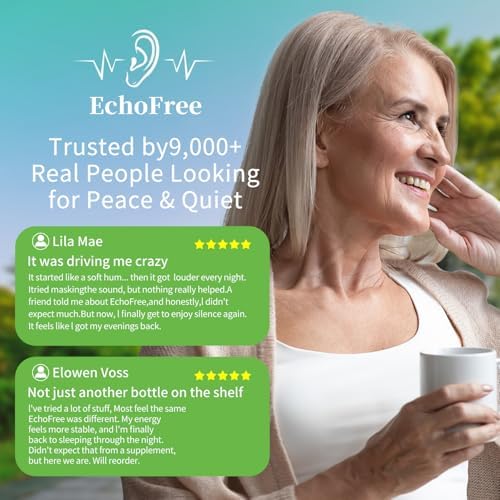 NEWCORE EchoFree PRO 2oz Fórmula Líquida para Bienestar Auditivo con Picolinato de Cromo, Ginkgo Biloba y GABA - Apoyo Diario Vegano para Enfoque y - imagen 6