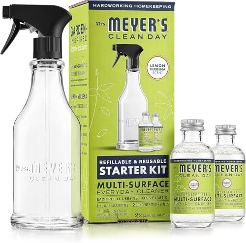 Kit de Inicio de Limpiador Multiusos MRS. MEYER'S CLEAN DAY, Incluye 1 Dispensador de Vidrio (16 Fl. Oz.) y 2 Recargas Concentradas (2 Fl. Oz. cada - imagen 5