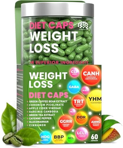 Cápsulas para Pérdida de Peso BIOTEQUELAB, Suplemento Natural para Suprimir el Apetito y Quemar Grasa, 60 Píldoras con Extracto de Café Verde y - imagen 1