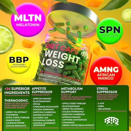 Cápsulas para Pérdida de Peso BIOTEQUELAB, Suplemento Natural para Suprimir el Apetito y Quemar Grasa, 60 Píldoras con Extracto de Café Verde y - imagen 2