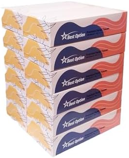 Papel Facial Suave de 2 Capas, Blanco, Caja de 100 Piezas | Profesional, Suave y Duradero | Ideal para Baño, Oficina, Negocios, Escuela (12 Cajas, - imagen 2