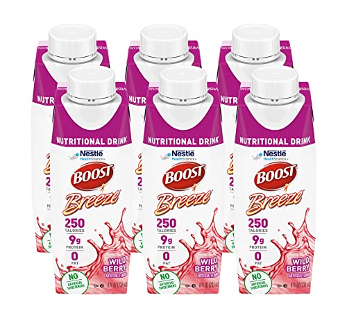 Bebida Nutricional Boost Breeze Sabor Frutos Rojos, 8 Oz (Paquete de 6) - imagen 1