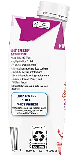 Bebida Nutricional Boost Breeze Sabor Frutos Rojos, 8 Oz (Paquete de 6) - imagen 6