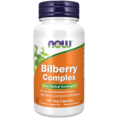 Suplementos NOW Foods, Complejo de Arándano (Vaccinium myrtillus) 80 mg con Beta-Caroteno y Riboflavina, 100 Cápsulas Veganas - imagen 2