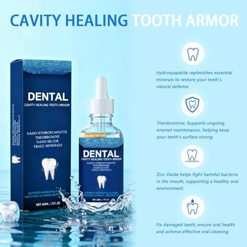Gotas Transparentes de Fortalecimiento del Esmalte Cavity Healing Tooth Armor con Hidroxiapatita, Solución Diaria para la Salud Bucal y Defensa - imagen 2