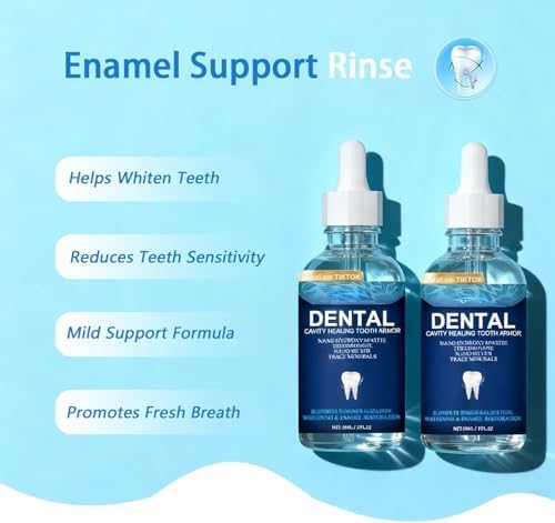 Gotas Transparentes de Fortalecimiento del Esmalte Cavity Healing Tooth Armor con Hidroxiapatita, Solución Diaria para la Salud Bucal y Defensa - imagen 3