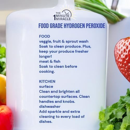 Peróxido de Hidrógeno al 3% Grado Alimenticio - Botella Spray de 16 oz - Recomendado por el libro The One Minute Cure y elegido por profesionales de - imagen 7