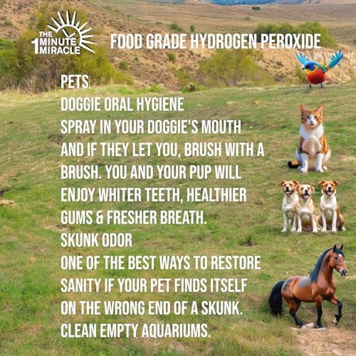 Peróxido de Hidrógeno al 3% Grado Alimenticio - Botella Spray de 16 oz - Recomendado por el libro The One Minute Cure y elegido por profesionales de - imagen 8
