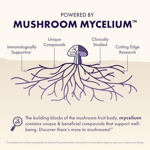 Cápsulas Host Defense MycoBenefits Focus - Suplemento de hongos para la salud cerebral - Apoyo a la función neurológica - Con Melena de león, Reishi - imagen 3