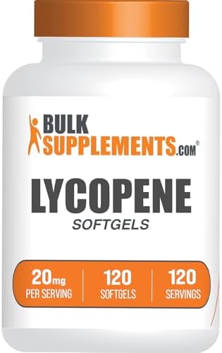 Softgels de Licopeno BulkSupplements.com - Suplemento Antioxidante, Libre de Gluten, 1 Softgel por Porción (20mg), 120 Softgels (Paquete de 1) - imagen 1