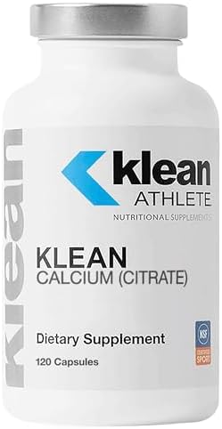 Klean ATHLETE Klean Citrato de Calcio - Apoyo para Huesos y Densidad - Libre de Gluten, Vegano y No Transgénico - 120 Cápsulas - imagen 1