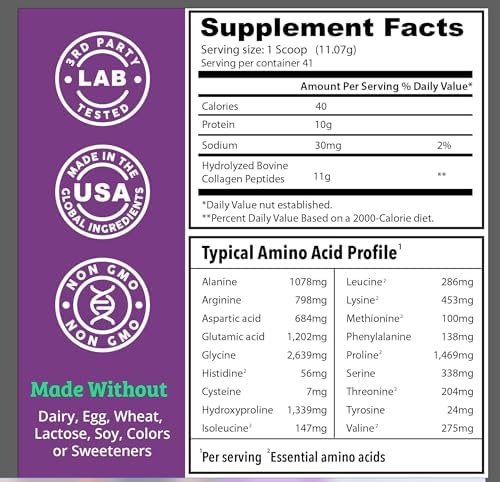 Colágeno Hidrolizado en Polvo Dr. Matthew - Suplemento Proteico Sin Sabor de Res Alimentada con Pasto para Piel, Cabello y Articulaciones - No GMO, - imagen 3