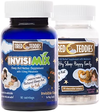 Tired Teddies InvisiMix Melatonina Baja 300 mcg - Mezcla Líquida Sin Sabor para Niños de 2 Años en Adelante, 90 Porciones - imagen 5