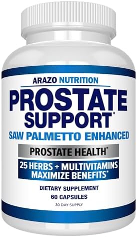 Suplemento para la Próstata Arazo Nutrition - Saw Palmetto + 25 Hierbas - Reduce la Micción Frecuente, Pérdida de Cabello y Apoya la Vitalidad - - imagen 1