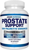 Suplemento para la Próstata Arazo Nutrition - Saw Palmetto + 25 Hierbas - Reduce la Micción Frecuente, Pérdida de Cabello y Apoya la Vitalidad - - imagen 1
