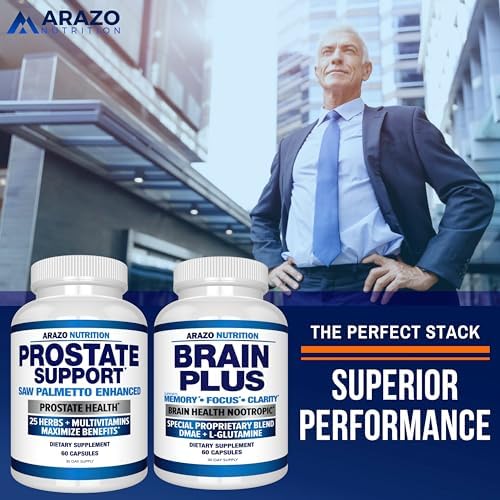 Suplemento para la Próstata Arazo Nutrition - Saw Palmetto + 25 Hierbas - Reduce la Micción Frecuente, Pérdida de Cabello y Apoya la Vitalidad - - imagen 6