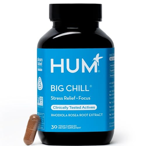 Suplemento HUM Big Chill de Rhodiola Rosea, Adaptógeno Herbal para Calma, Enfoque y Equilibrio Adrenal, 500mg, 30 Cápsulas Veganas Sin Gluten - imagen 1