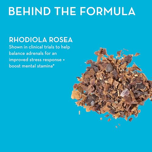 Suplemento HUM Big Chill de Rhodiola Rosea, Adaptógeno Herbal para Calma, Enfoque y Equilibrio Adrenal, 500mg, 30 Cápsulas Veganas Sin Gluten - imagen 5