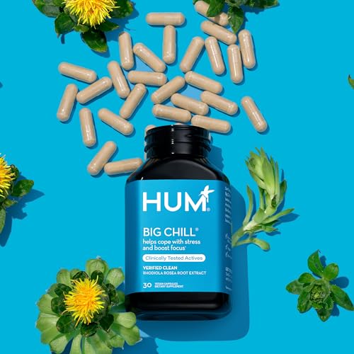 Suplemento HUM Big Chill de Rhodiola Rosea, Adaptógeno Herbal para Calma, Enfoque y Equilibrio Adrenal, 500mg, 30 Cápsulas Veganas Sin Gluten - imagen 6