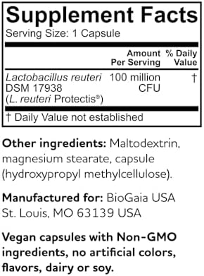 BioGaia Protectis Mum | Probiótico Prenatal | Apoyo Digestivo e Inmunológico para Mamá y Bebé | 30 Cápsulas - imagen 7
