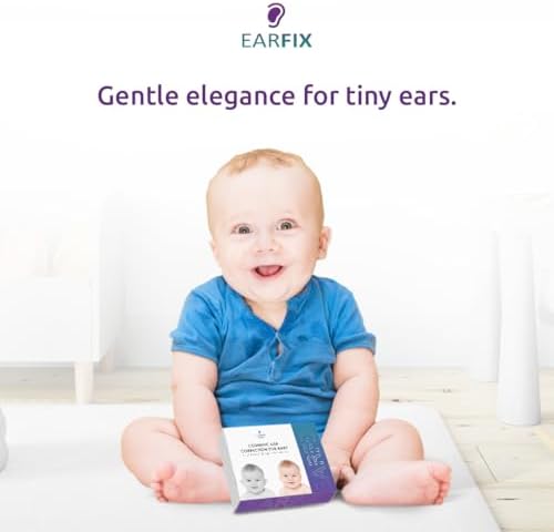 EarFix Corrector de Oídos para Bebés (Paquete de 8) – Parche Suave para Dar Forma a Oídos de Infantes de 3+ Meses – Cinta Hipoalergénica Impermeable - imagen 8