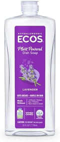 ECOS Jabón Líquido para Trastes Dishmate de 25 Oz con Lavanda (Paquete de 3) - imagen 1