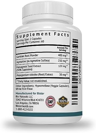 Biolor HungerUp™ - Estimulante del Apetito (sin Rellenos Artificiales) - Pastillas Efectivas para Aumentar Peso con Extracto de Fenogreco - imagen 8