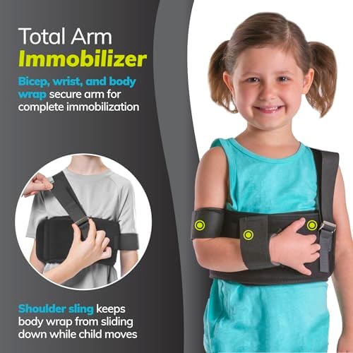 Inmovilizador de Hombro Pediátrico BraceAbility | Faja de Brazo para Niños para Fracturas de Clavícula y Lesiones de Hombro - Talla Infantil - imagen 3