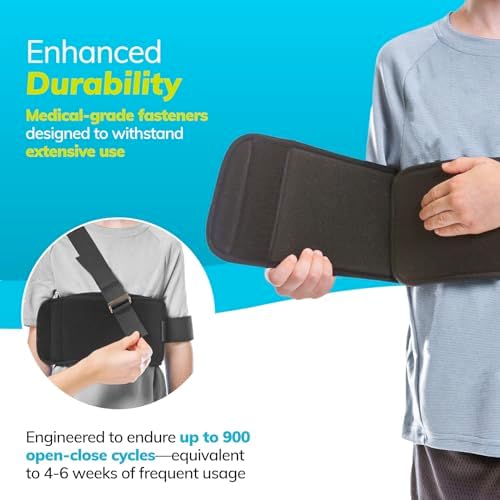 Inmovilizador de Hombro Pediátrico BraceAbility | Faja de Brazo para Niños para Fracturas de Clavícula y Lesiones de Hombro - Talla Infantil - imagen 4