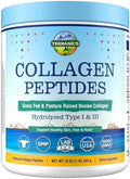 Colágeno Hidrolizado en Polvo Terranics, de Res Alimentada con Pasto, Tipo I y III, Sin Azúcar ni Hormonas, Apoyo a la Belleza, 16oz - imagen 1