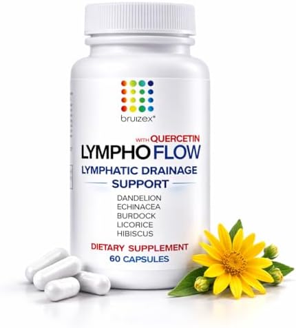 Suplemento Bruizex Lympho Flow para Drenaje Linfático, Apoya la Salud del Sistema Linfático, 60 Cápsulas con Quercetina - imagen 1
