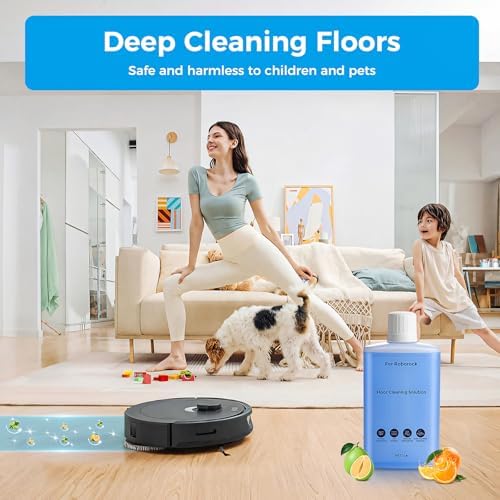 Solución de limpieza para pisos compatible con aspiradoras Roborock y limpiadoras en húmedo y seco, limpia profundamente sin dejar residuos. 1L, - imagen 4