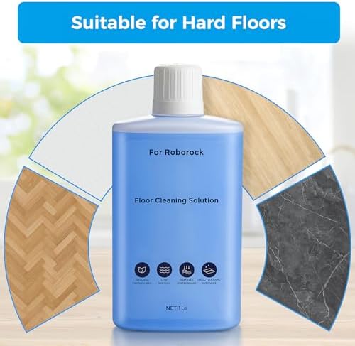 Solución de limpieza para pisos compatible con aspiradoras Roborock y limpiadoras en húmedo y seco, limpia profundamente sin dejar residuos. 1L, - imagen 6