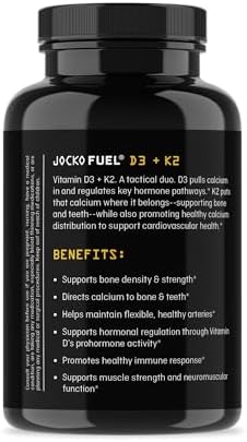 Jocko Vitamina D3 + K2 - Suplemento de Vitamina para la Salud Ósea y Inmunológica - imagen 3