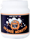Limpiador de Vidrio en Polvo Orange Monster, Fórmula Sin Frotar, Elimina Resina y Residuos, Tamaño de 1 lb, Ideal para Superficies de Vidrio, Metal y - imagen 1