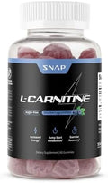 Gomitas Veganas Snap Supplements L-Carnitina Tartrato Sin Azúcar 500mg, Suplemento de Aminoácidos para Recuperación, Metabolismo y Energía, 60 - imagen 1