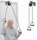Polea para Hombro con Soporte Metálico Fijo, Sistema de Terapia Física para Rehabilitación, Ejercitador de Puerta para Estiramientos y Recuperación - imagen 1