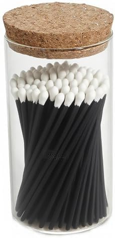 Fósforos de Seguridad Noblesse de Colores | Fósforos de 4 Pulgadas en Tarro de Vidrio | 150 Piezas | Ideal para Encender Velas | Incluye 10 Velas y - imagen 1