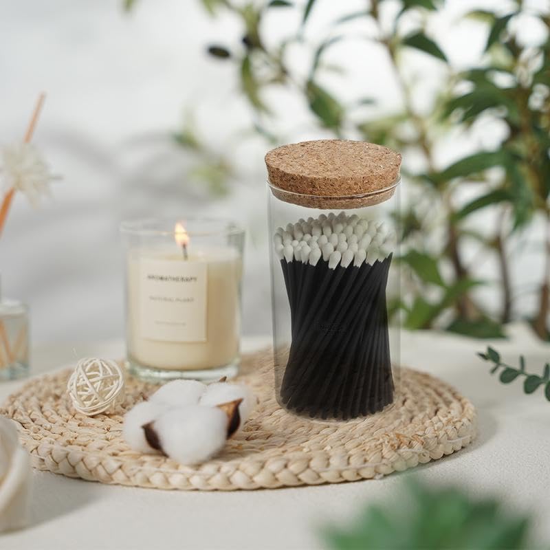 Fósforos de Seguridad Noblesse de Colores | Fósforos de 4 Pulgadas en Tarro de Vidrio | 150 Piezas | Ideal para Encender Velas | Incluye 10 Velas y - imagen 3
