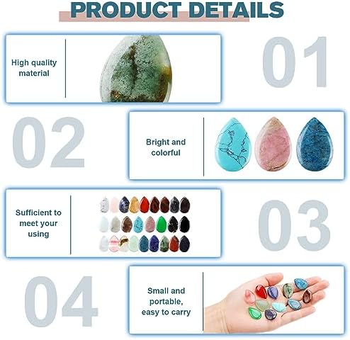 Sasylvia 50 Sets de Regalos Inspiracionales para la Ansiedad: 50 Piedras de Preocupación, 50 Etiquetas Inspiradoras y 50 Bolsas de Organza para - imagen 3