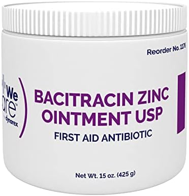 Pomada de Zinc Bacitracina Dynarex USP - Tratamiento para Cortes Menores, Erupciones por Pañal e Irritaciones - 1 Tarro - 15 oz / 425 Grams (El - imagen 1