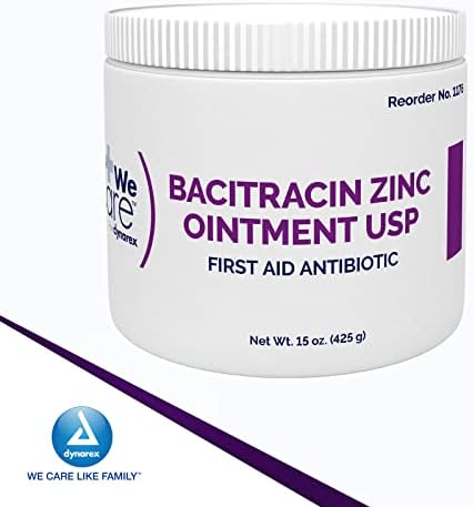 Pomada de Zinc Bacitracina Dynarex USP - Tratamiento para Cortes Menores, Erupciones por Pañal e Irritaciones - 1 Tarro - 15 oz / 425 Grams (El - imagen 8