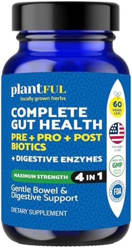 Probióticos y Enzimas Digestivas 4 en 1 - Salud Digestiva Completa para Hombres y Mujeres - Alivio de Gas y Distensión - 60 Cápsulas No GMO - imagen 1