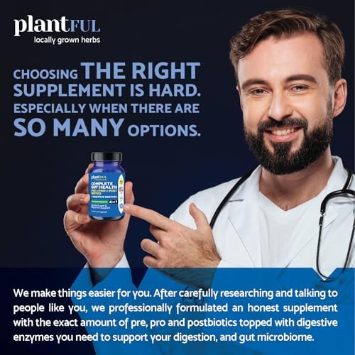 Probióticos y Enzimas Digestivas 4 en 1 - Salud Digestiva Completa para Hombres y Mujeres - Alivio de Gas y Distensión - 60 Cápsulas No GMO - imagen 3