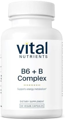 Vitaminas B6 y B Complejo de Vital Nutrients - Vitaminas B Metiladas Veganas para Energía, Metabolismo y Salud Cardiaca - 60 Cápsulas Sin Gluten, - imagen 1
