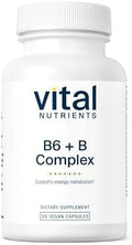 Vitaminas B6 y B Complejo de Vital Nutrients - Vitaminas B Metiladas Veganas para Energía, Metabolismo y Salud Cardiaca - 60 Cápsulas Sin Gluten, - imagen 1