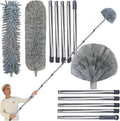 Kit de Plumero de Alcance Alto de 20+ Pies con Extensión de 3-14 Pies para Limpiar Ventiladores, Telarañas, Techos Altos, Persianas, Muebles y Autos - imagen 1